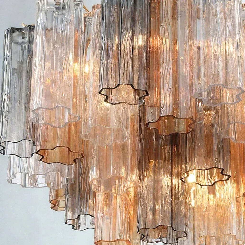 Star Shaped Glass Tube Chandelier | wildoxy