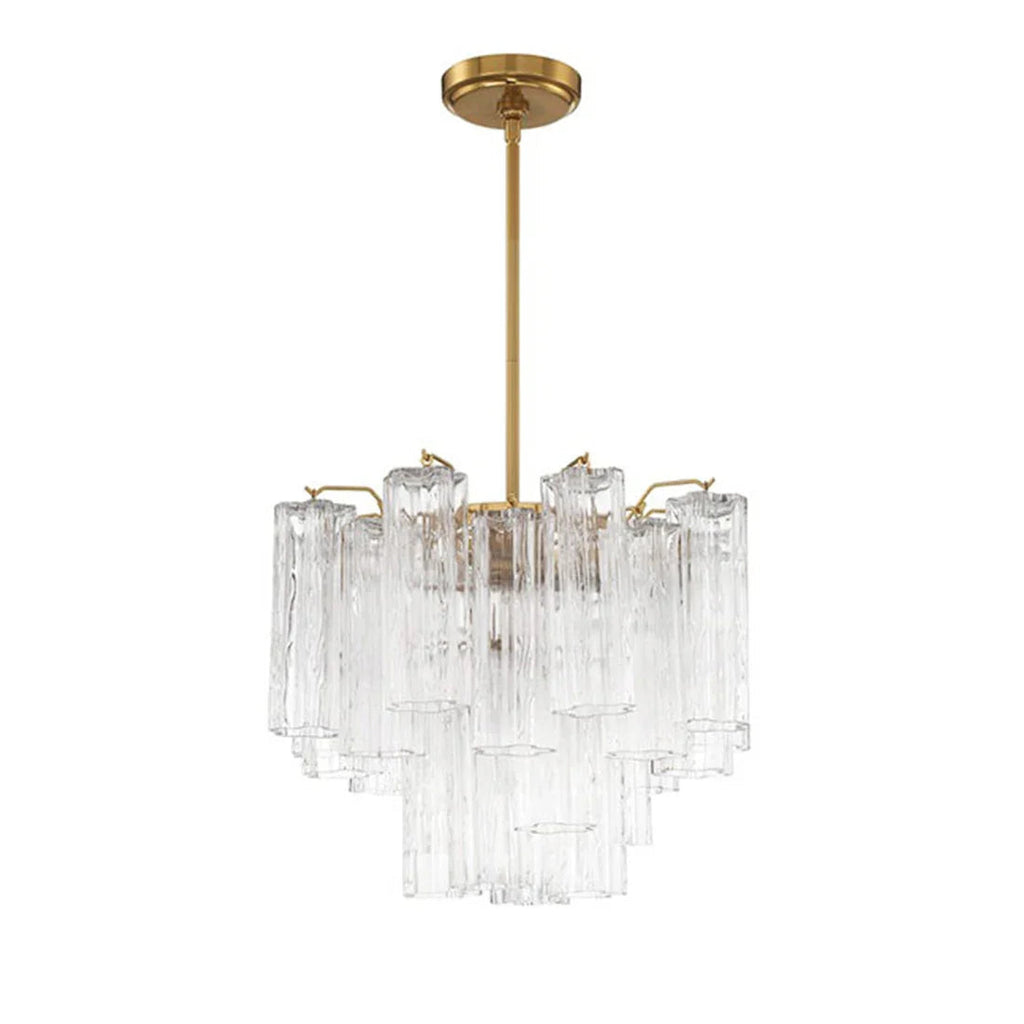 Star Shaped Glass Tube Chandelier | wildoxy