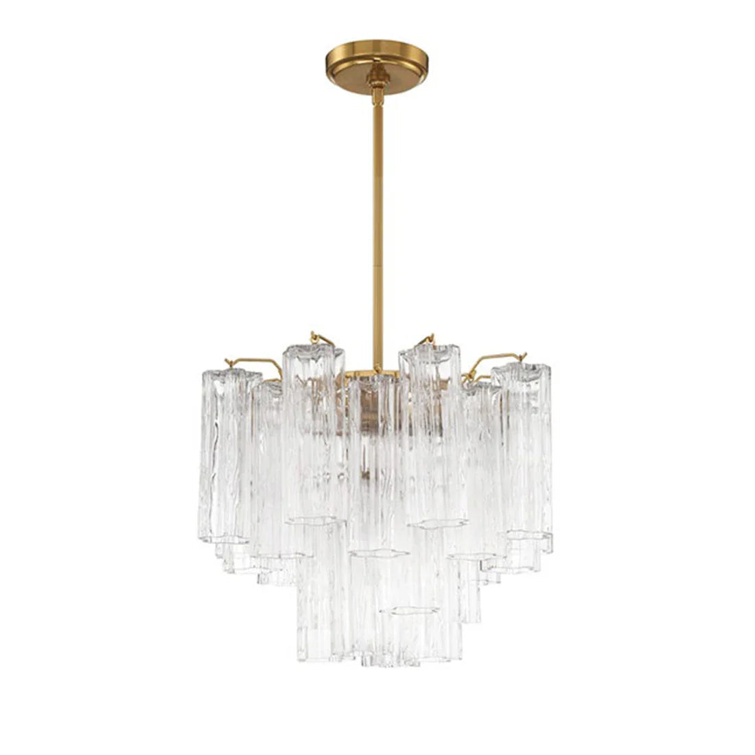 Star Shaped Glass Tube Chandelier | wildoxy