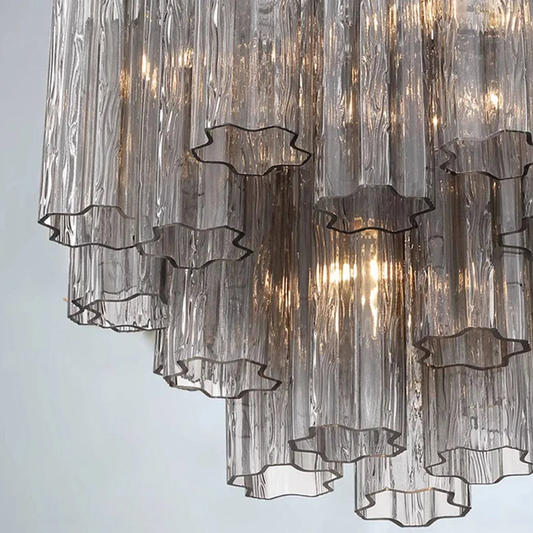Star Shaped Glass Tube Chandelier | wildoxy