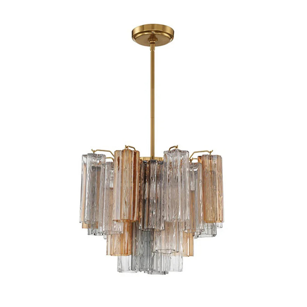 Star Shaped Glass Tube Chandelier | wildoxy