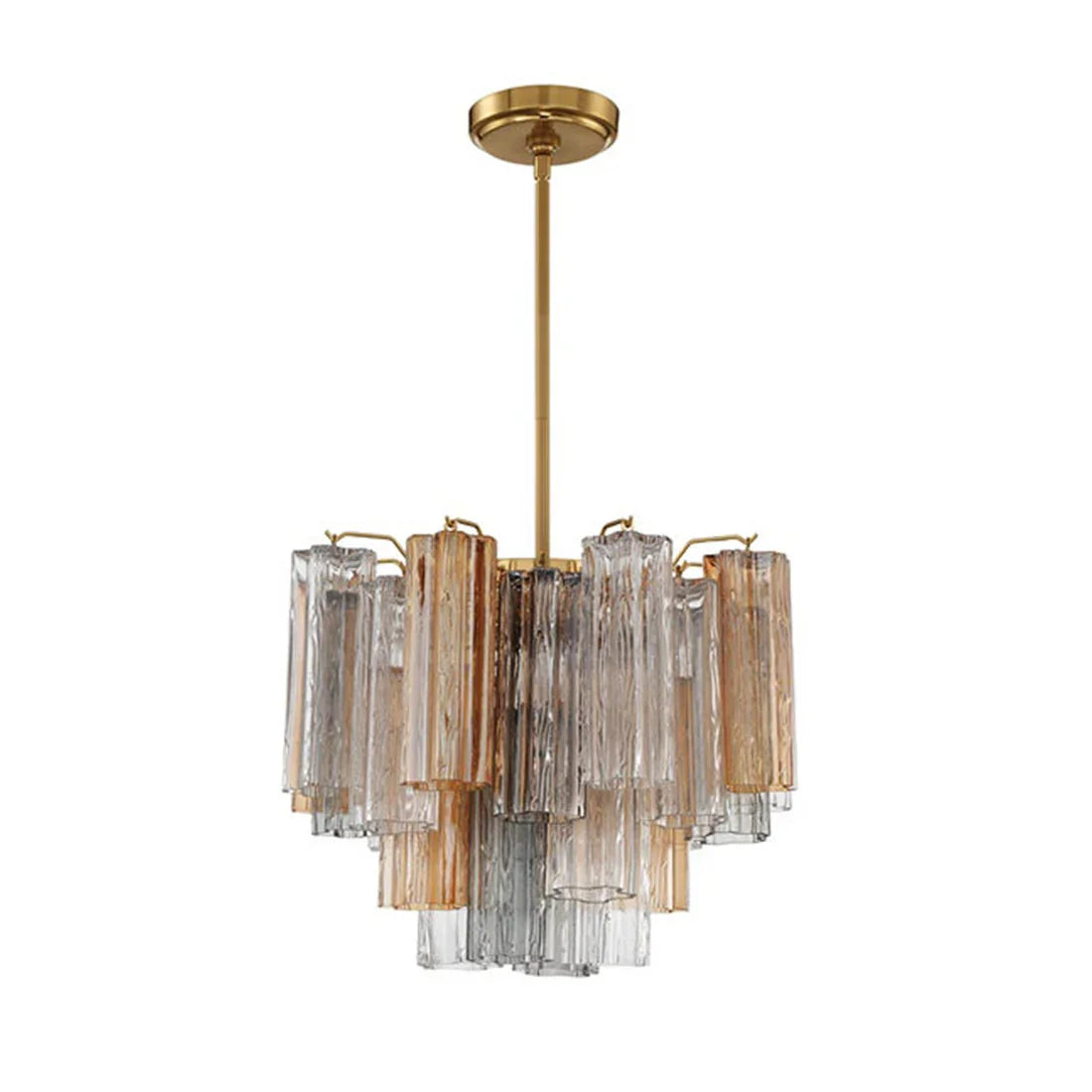 Star Shaped Glass Tube Chandelier | wildoxy