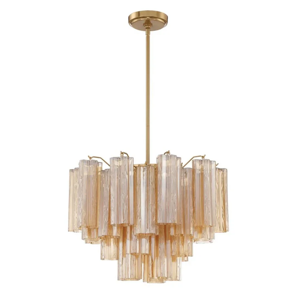 Star Shaped Glass Tube Chandelier | wildoxy