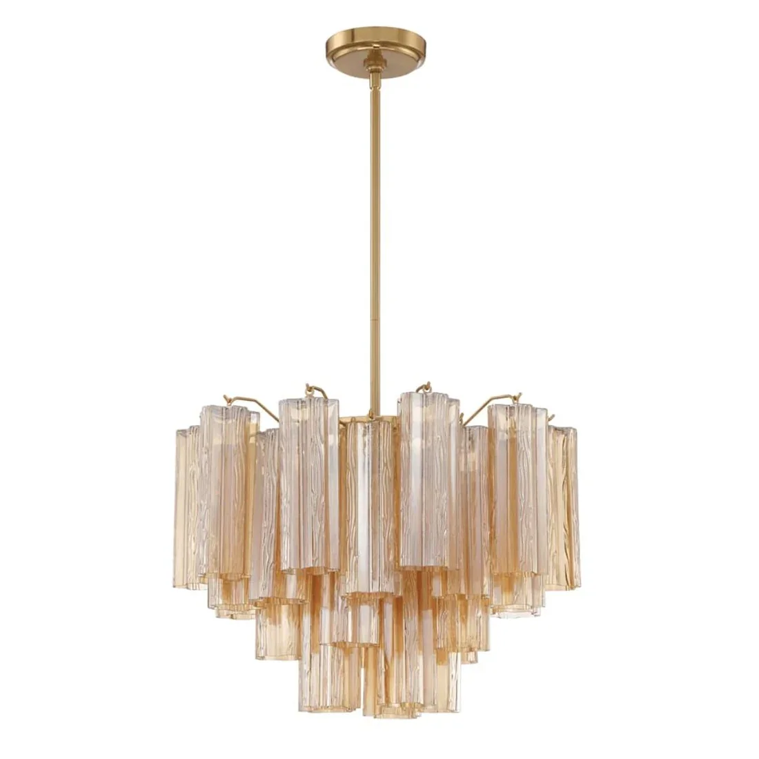 Star Shaped Glass Tube Chandelier | wildoxy