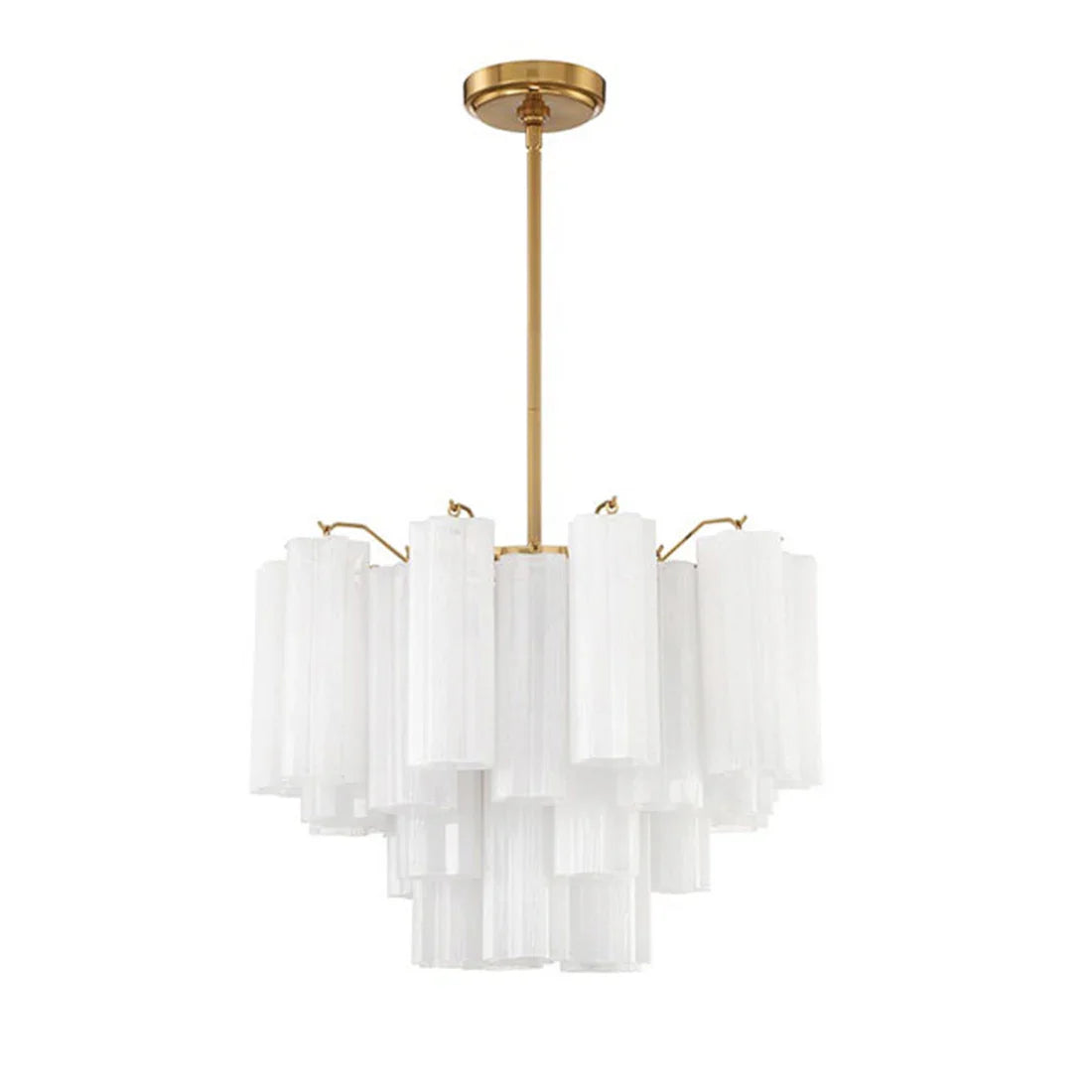 Star Shaped Glass Tube Chandelier | wildoxy