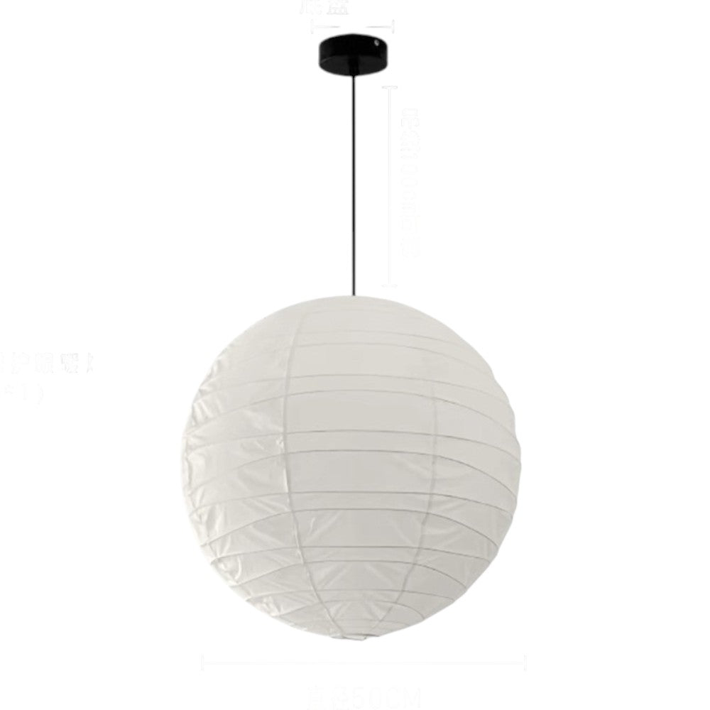 Japońska lampa wisząca Akari, biały papier ryżowy Ø30/Ø45/Ø55