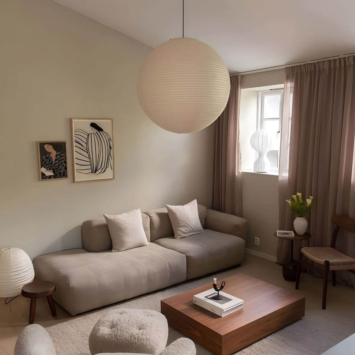 Mulberry Silk Swag Pendant Light — Plug In Ceiling Light, Long Hanging Cord