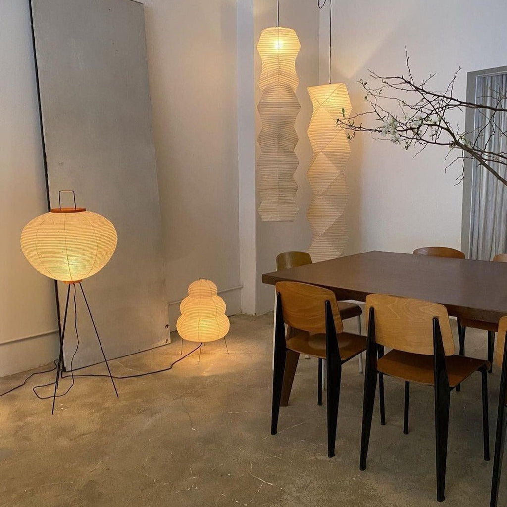 Hikaru Minimalist Design Floor Lamp — Soft Ambient Glow Rice Paper Shade