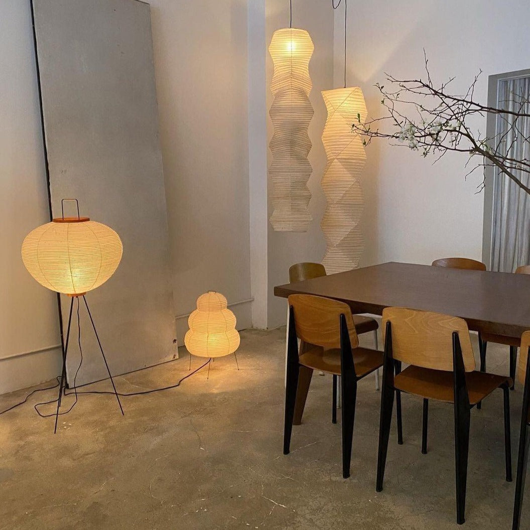 Hikaru Minimalist Design Floor Lamp — Soft Ambient Glow Rice Paper Shade