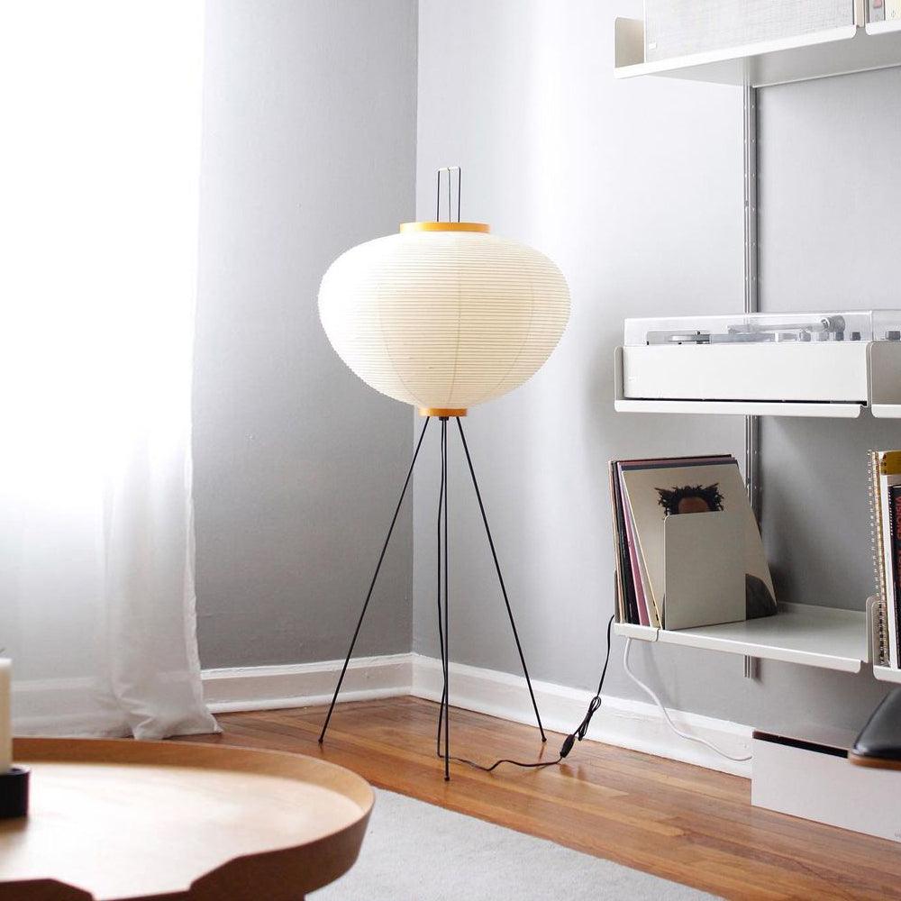 Hikaru Minimalist Design Floor Lamp — Soft Ambient Glow Rice Paper Shade