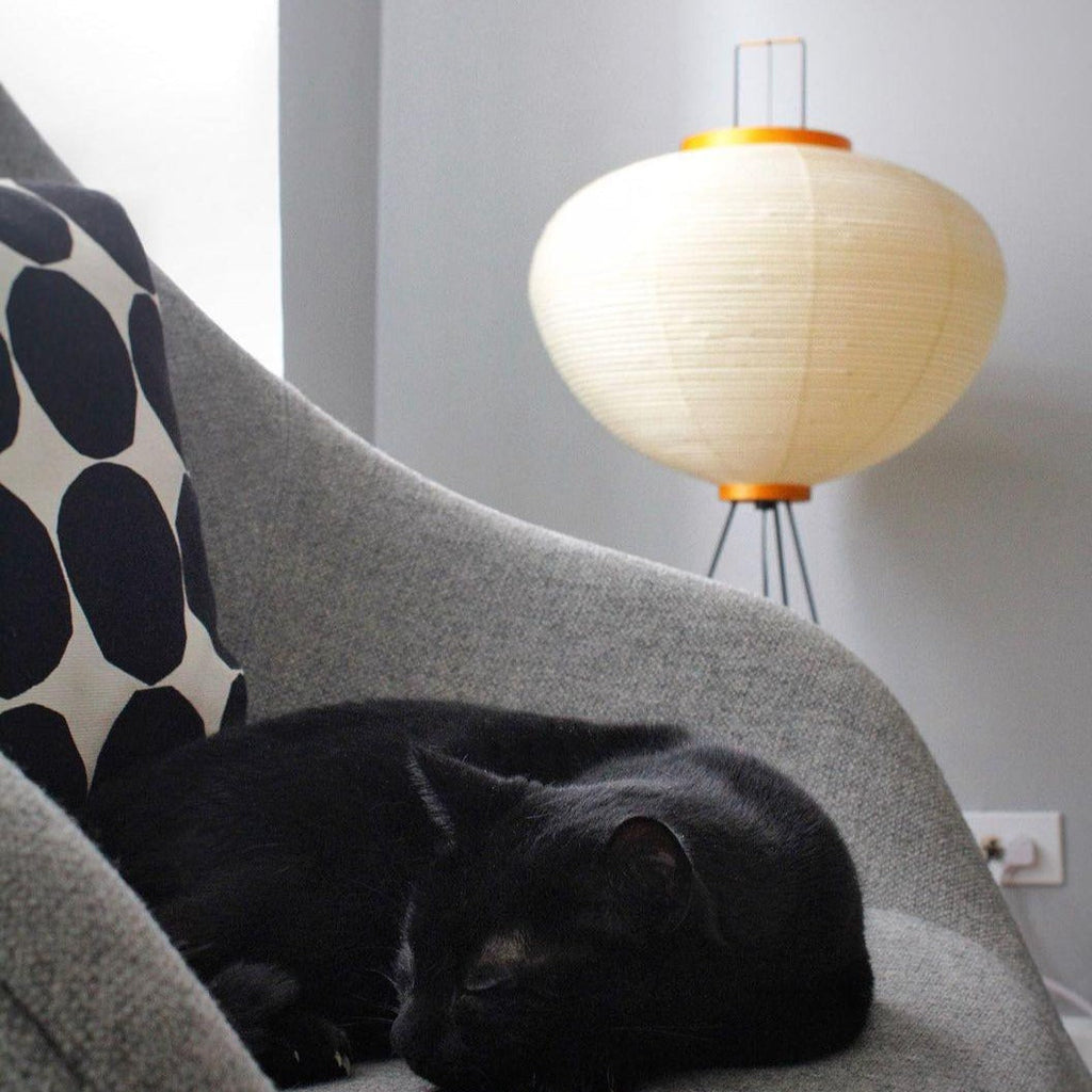 Hikaru Minimalist Design Floor Lamp — Soft Ambient Glow Rice Paper Shade