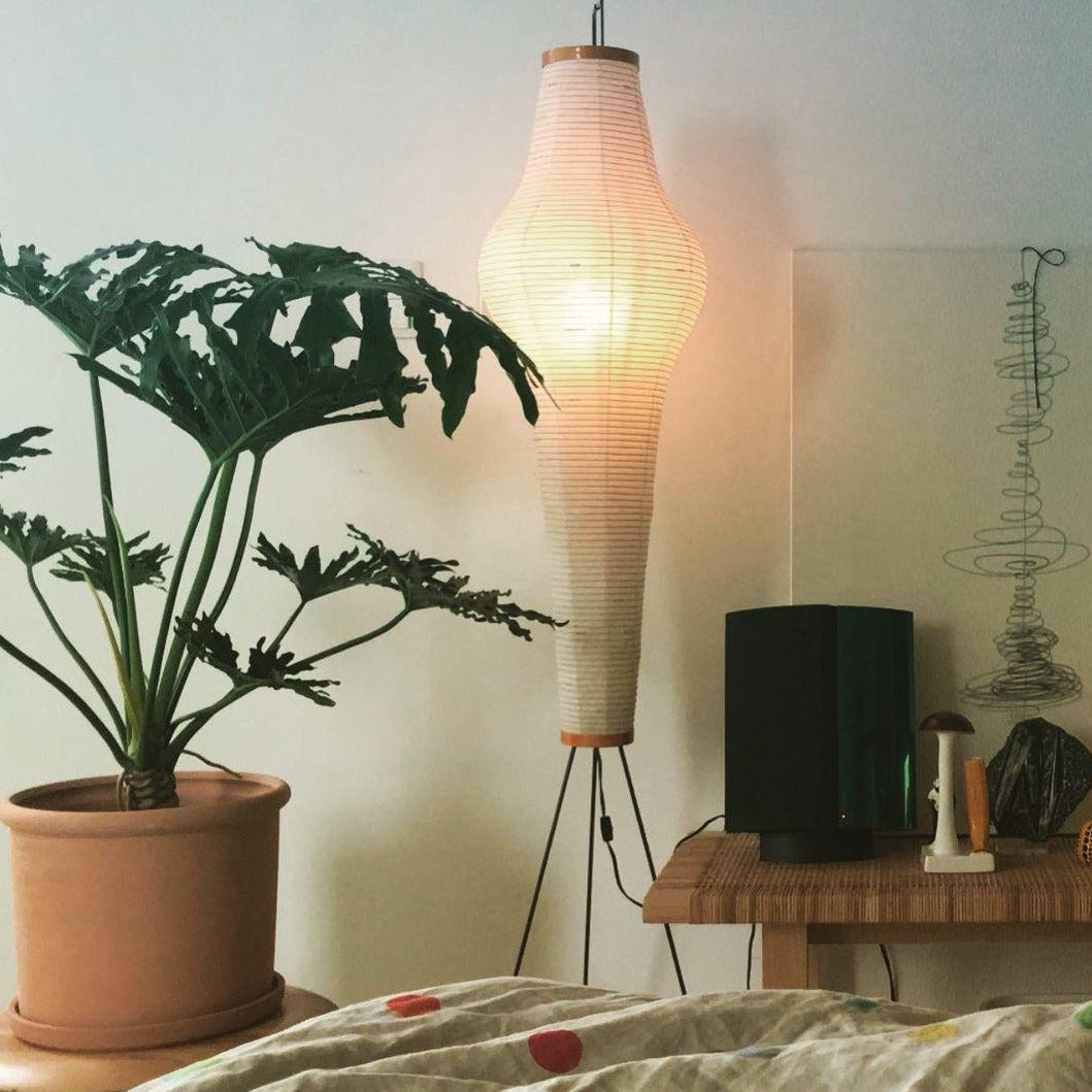 Hikaru Minimalist Design Floor Lamp — Soft Ambient Glow Rice Paper Shade