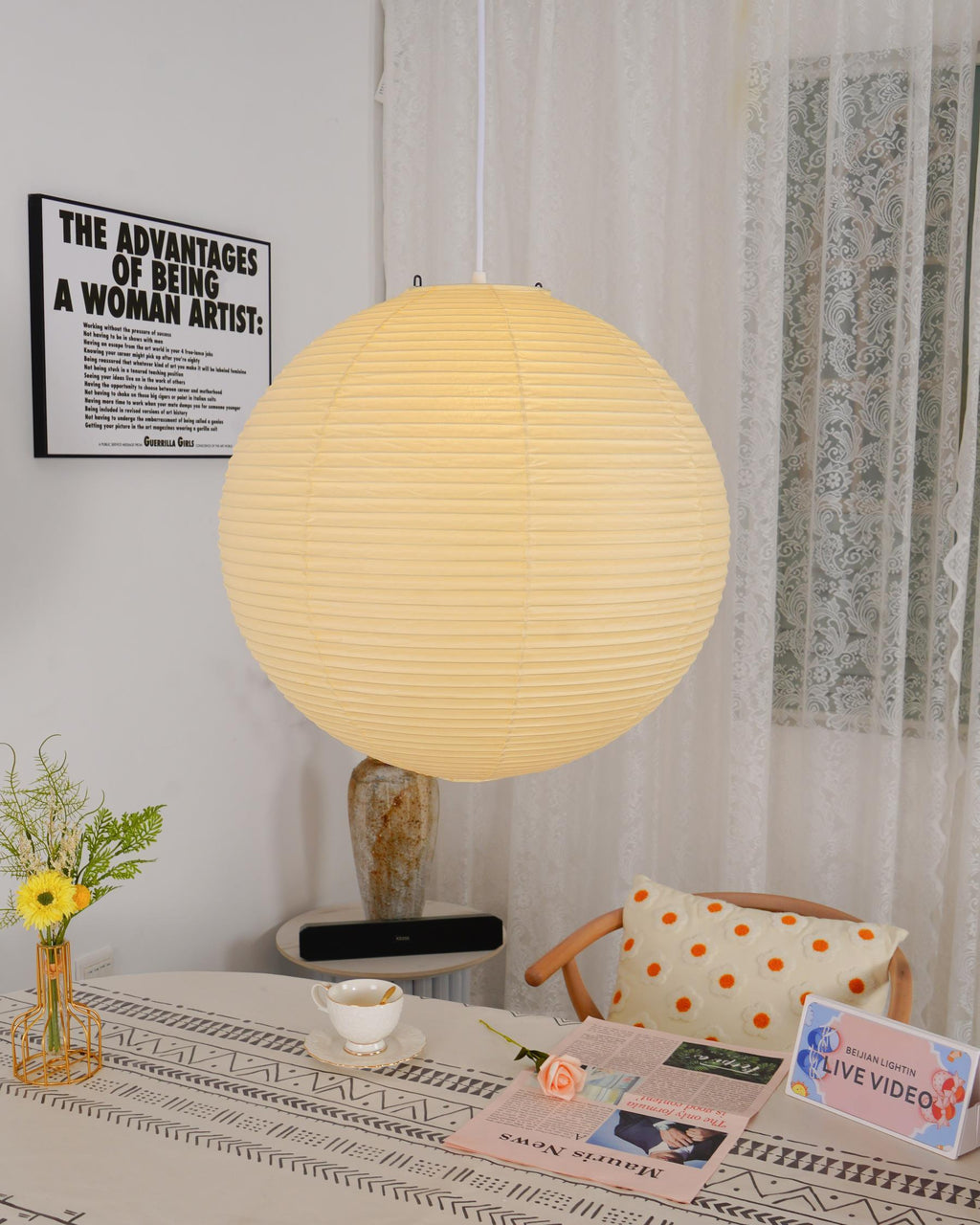 Akari A Series Pendant Light — Elegant Japanese Craftsmanship
