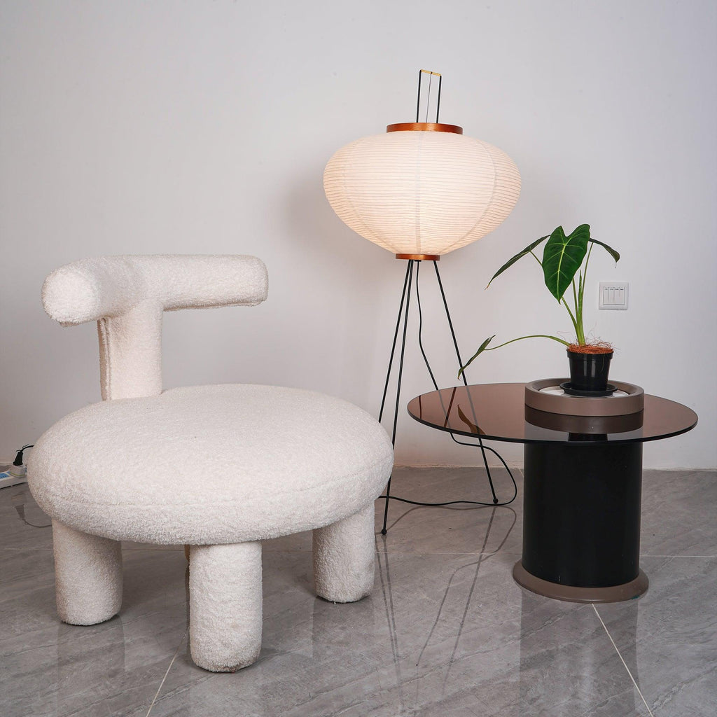 Hikaru Minimalist Design Floor Lamp — Soft Ambient Glow Rice Paper Shade