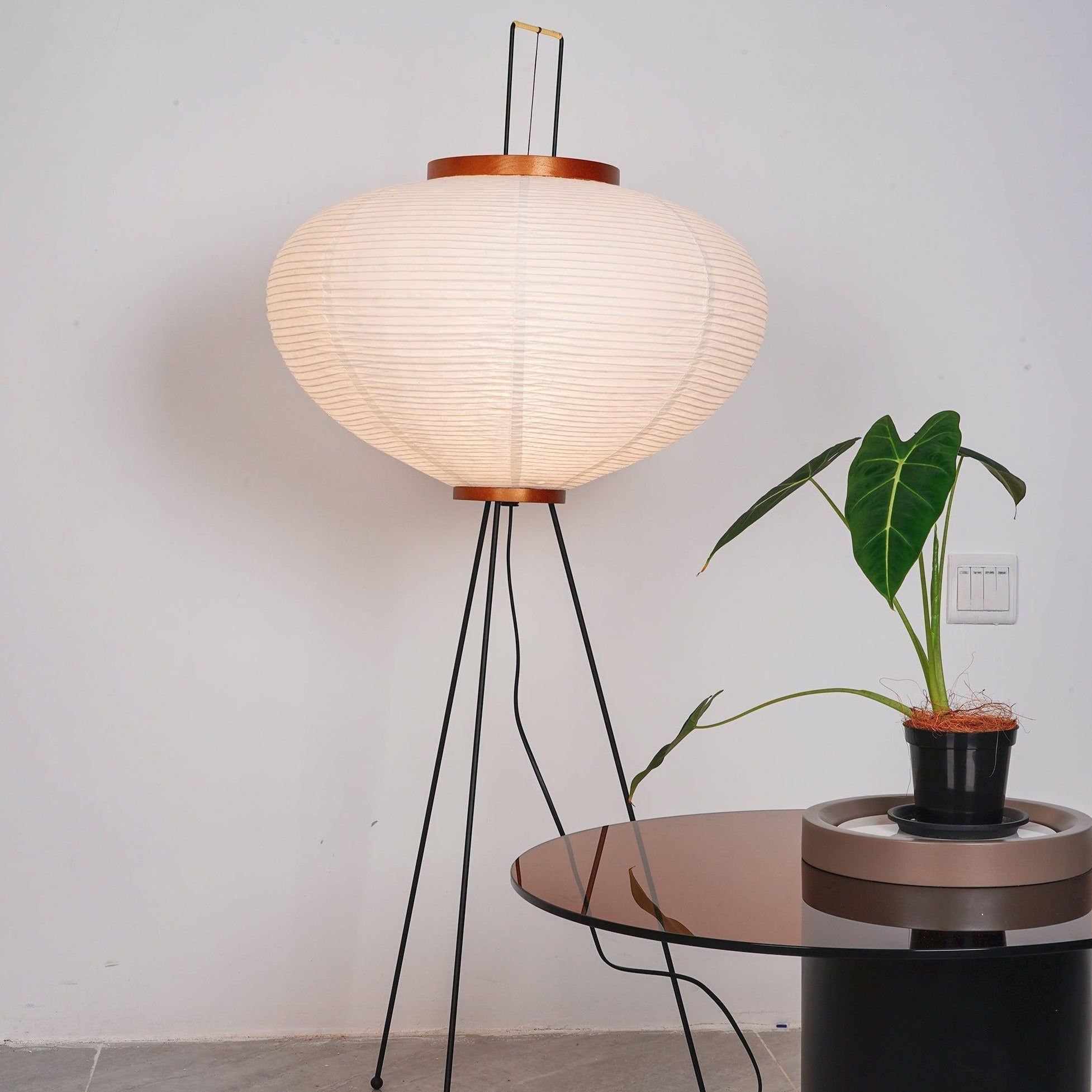 Hikaru Minimalist Design Floor Lamp — Soft Ambient Glow Rice Paper Shade