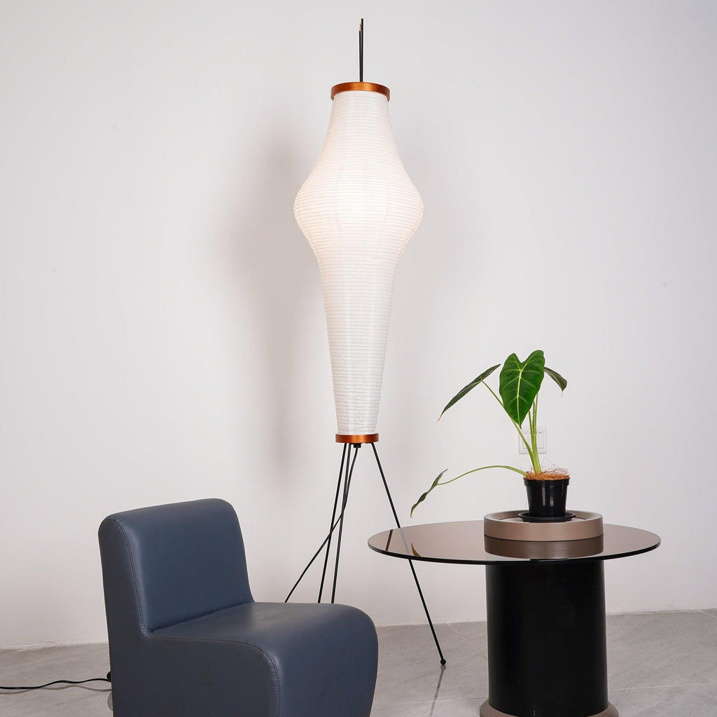 Hikaru Minimalist Design Floor Lamp — Soft Ambient Glow Rice Paper Shade