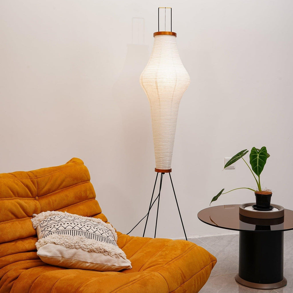 Hikaru Minimalist Design Floor Lamp — Soft Ambient Glow Rice Paper Shade