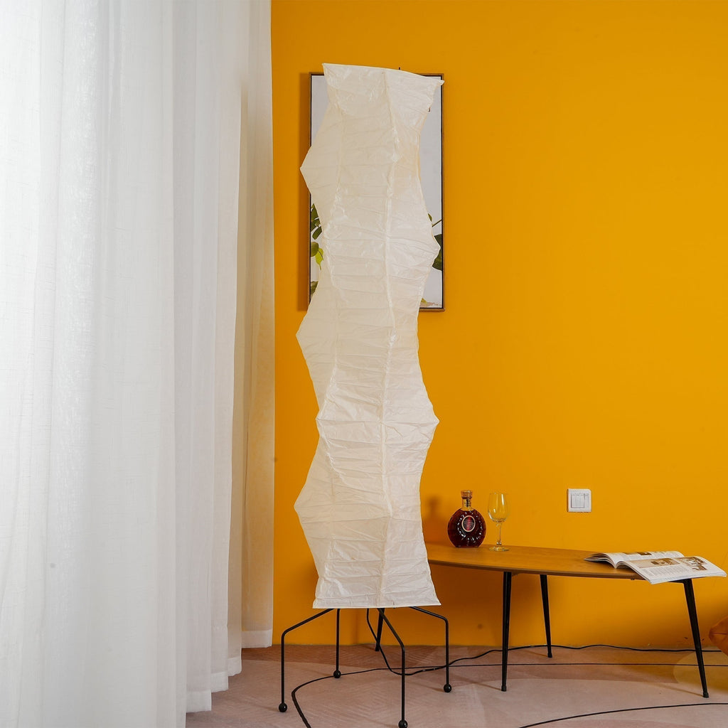 Hikaru Minimalist Design Floor Lamp — Soft Ambient Glow Rice Paper Shade