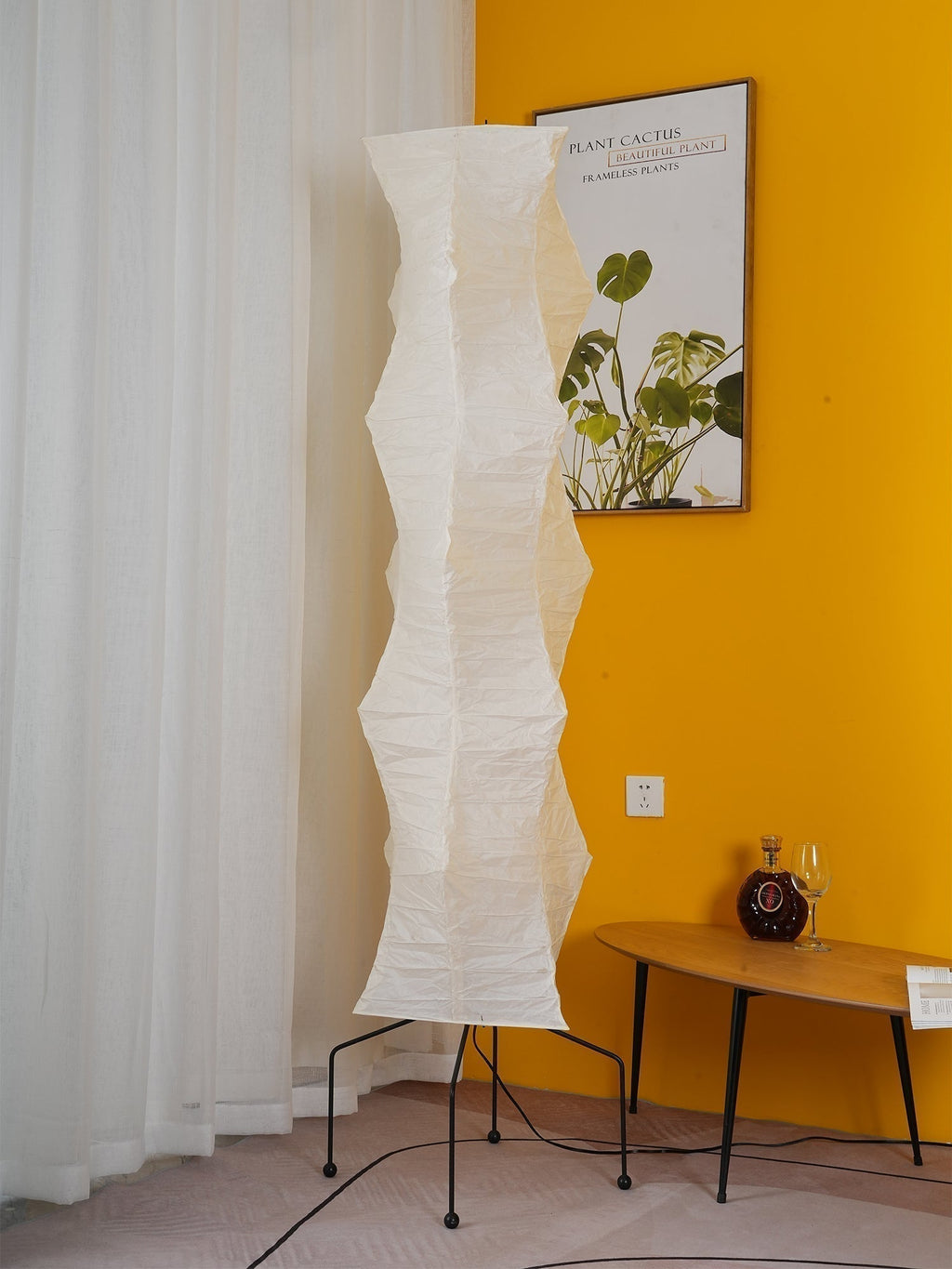 Hikaru Minimalist Design Floor Lamp — Soft Ambient Glow Rice Paper Shade