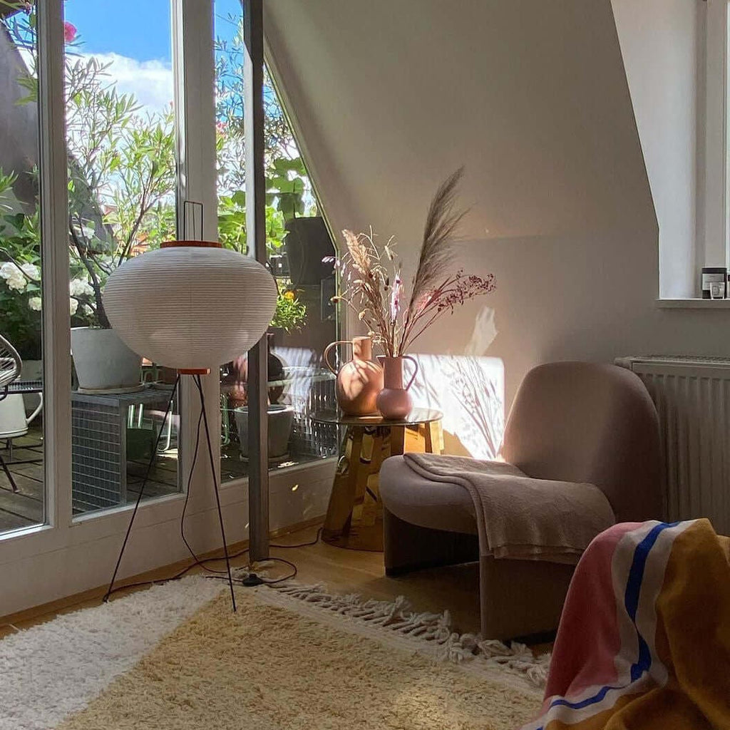 Hikaru Minimalist Design Floor Lamp — Soft Ambient Glow Rice Paper Shade