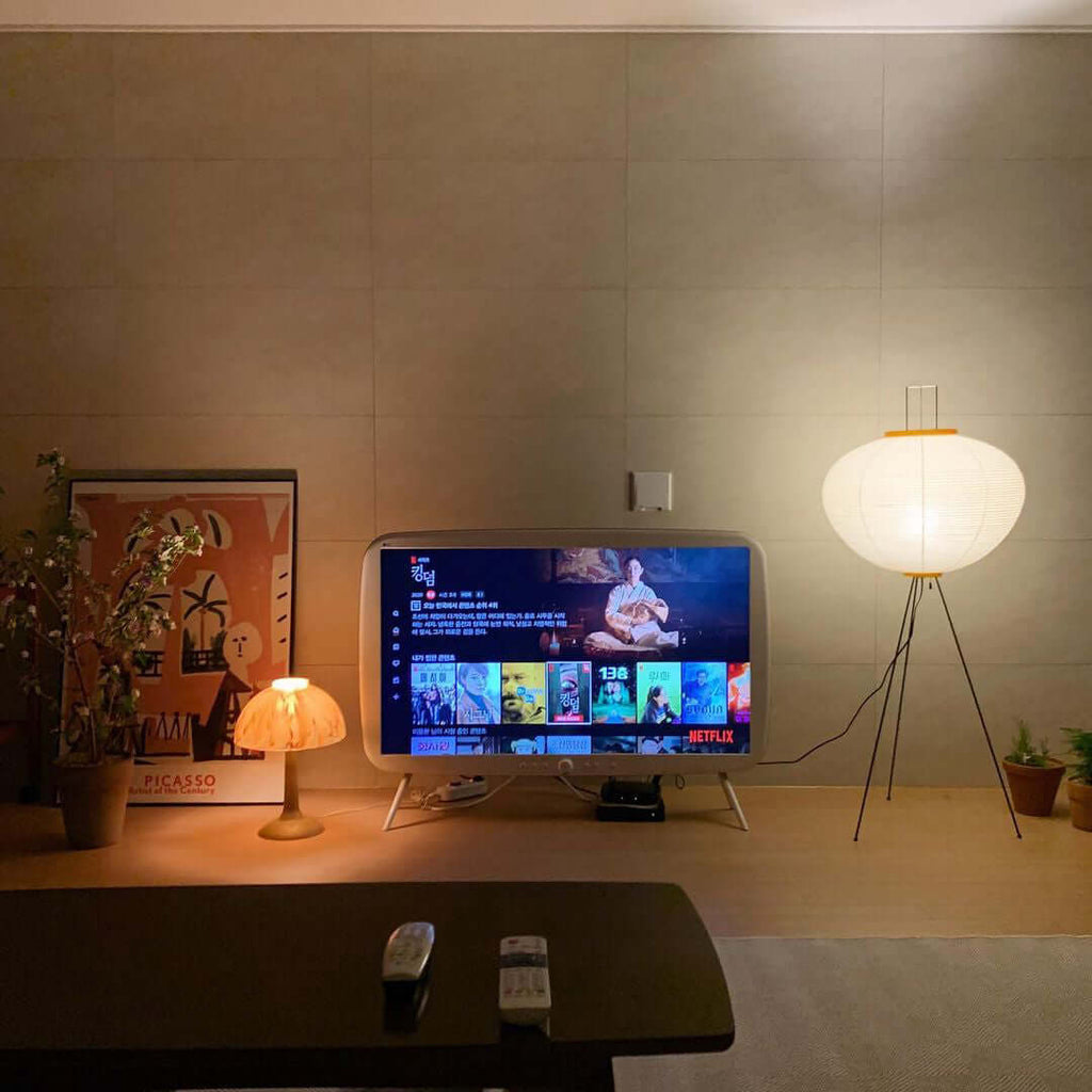 Hikaru Minimalist Design Floor Lamp — Soft Ambient Glow Rice Paper Shade
