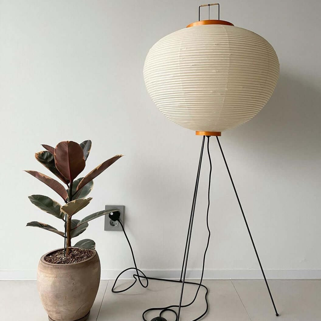Hikaru Minimalist Design Floor Lamp — Soft Ambient Glow Rice Paper Shade