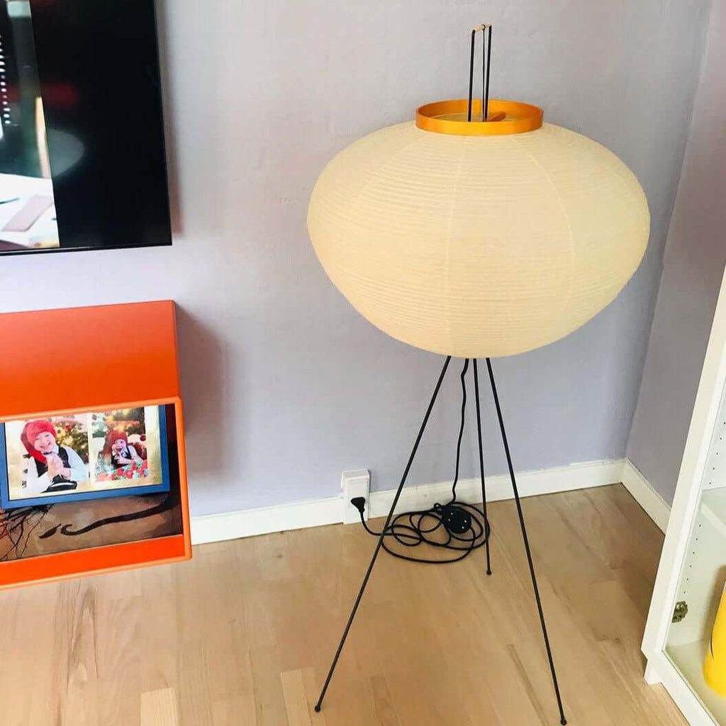 Hikaru Minimalist Design Floor Lamp — Soft Ambient Glow Rice Paper Shade