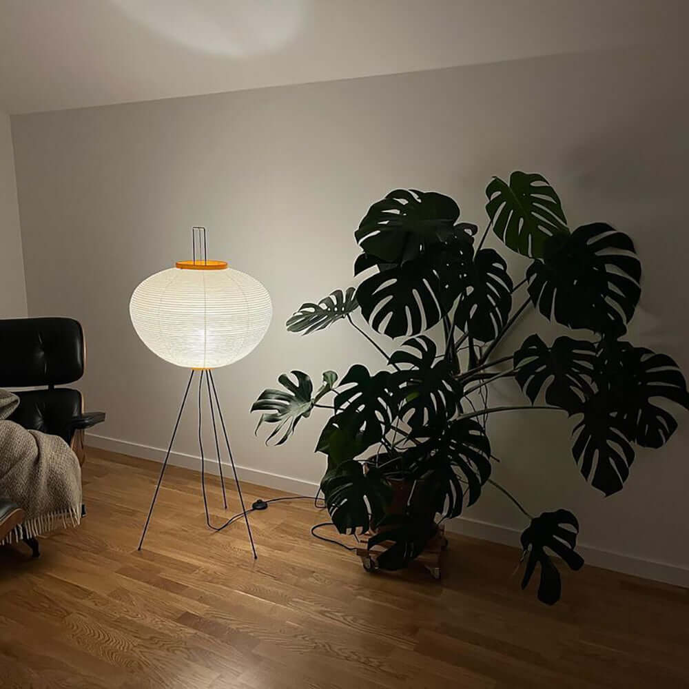 Hikaru Minimalist Design Floor Lamp — Soft Ambient Glow Rice Paper Shade