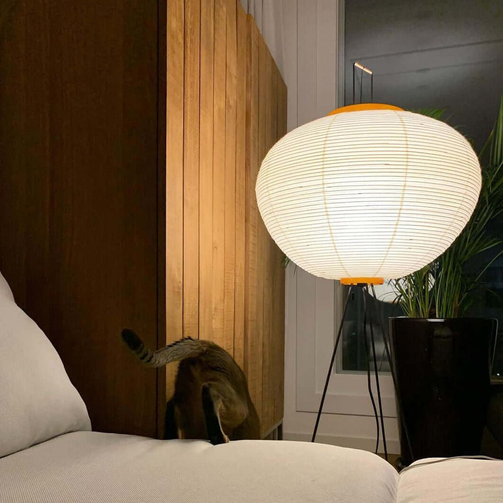 Hikaru Minimalist Design Floor Lamp — Soft Ambient Glow Rice Paper Shade