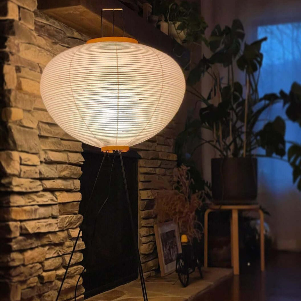 Hikaru Minimalist Design Floor Lamp — Soft Ambient Glow Rice Paper Shade