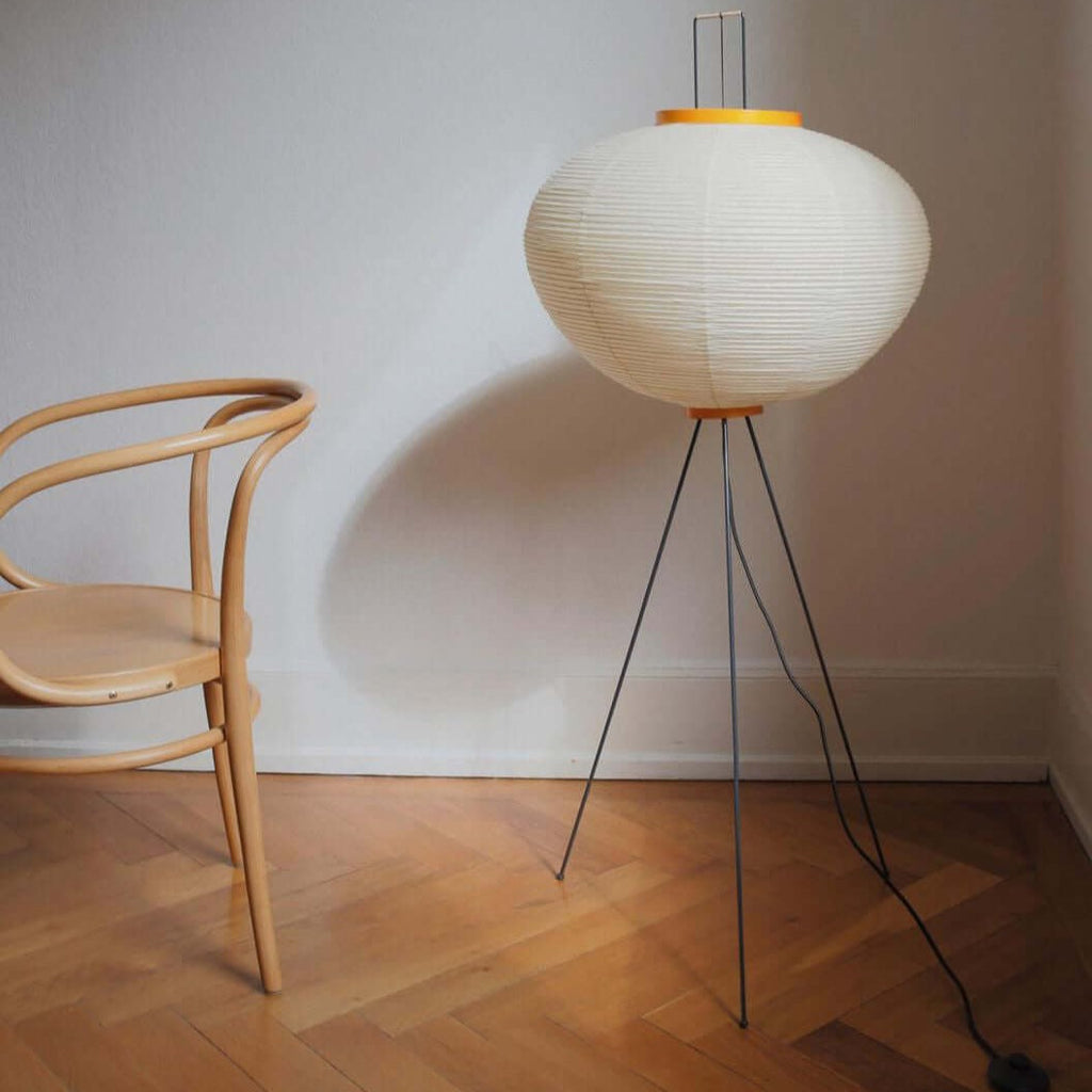 Hikaru Minimalist Design Floor Lamp — Soft Ambient Glow Rice Paper Shade