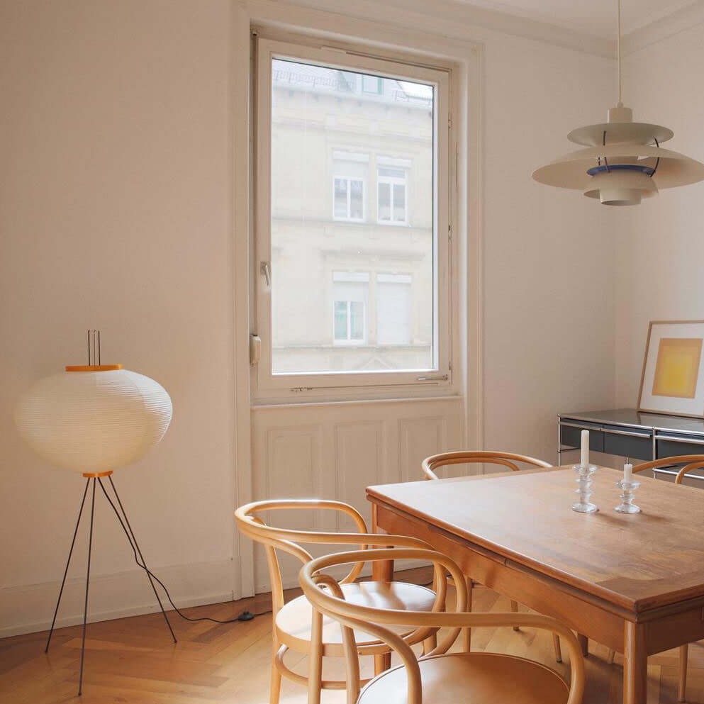 Hikaru Minimalist Design Floor Lamp — Soft Ambient Glow Rice Paper Shade