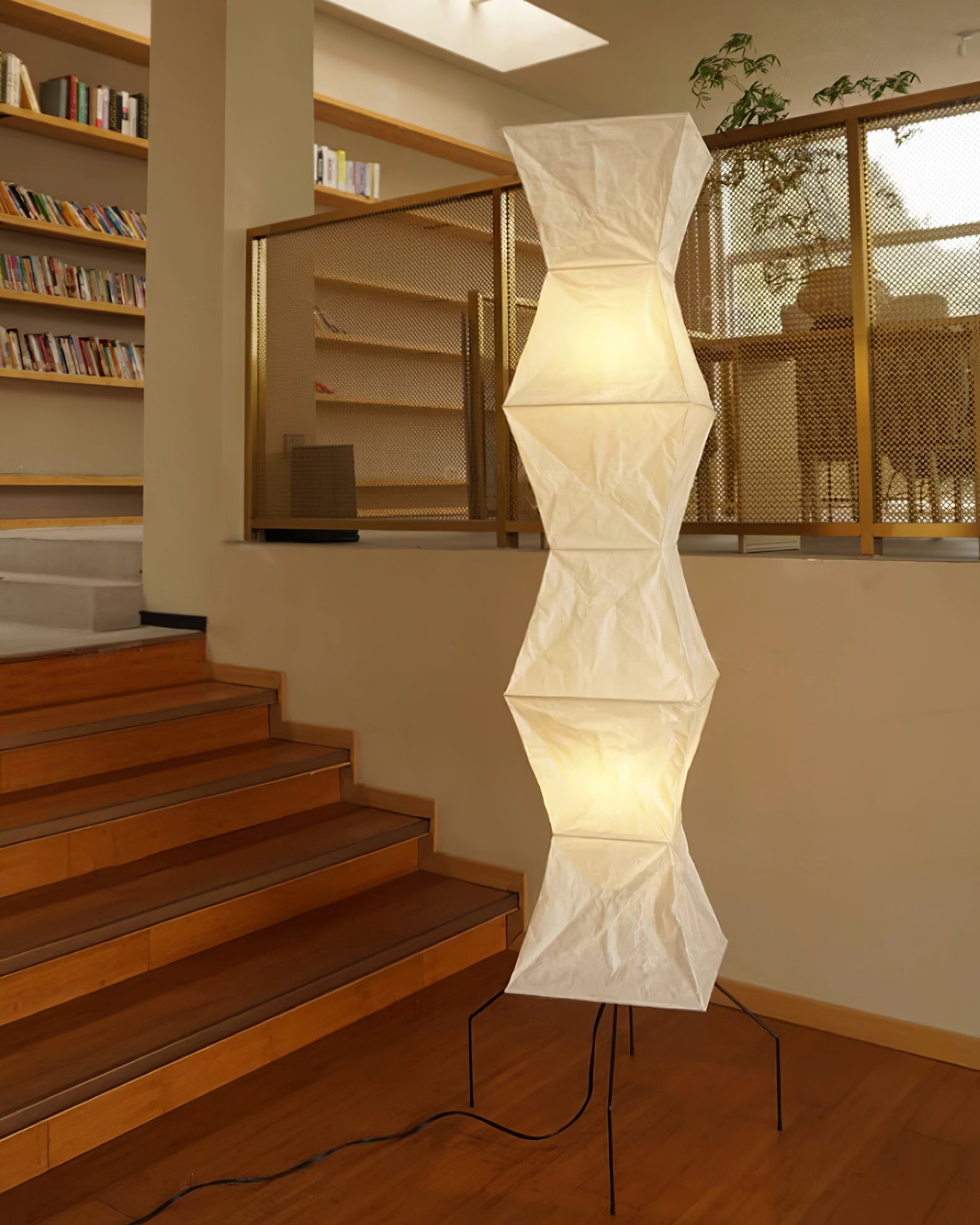 Hikaru Minimalist Design Floor Lamp — Soft Ambient Glow Rice Paper Shade
