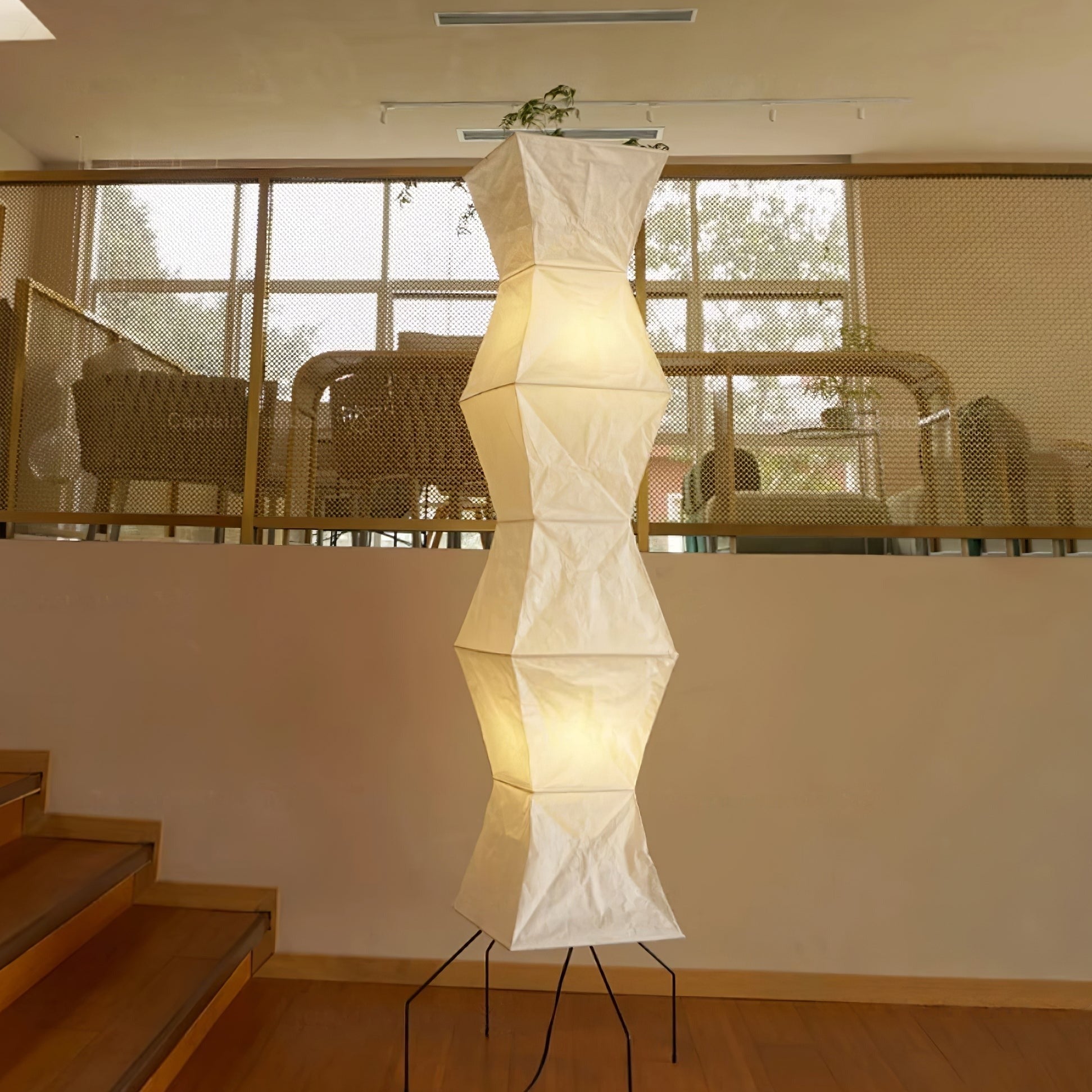 Hikaru Minimalist Design Floor Lamp — Soft Ambient Glow Rice Paper Shade