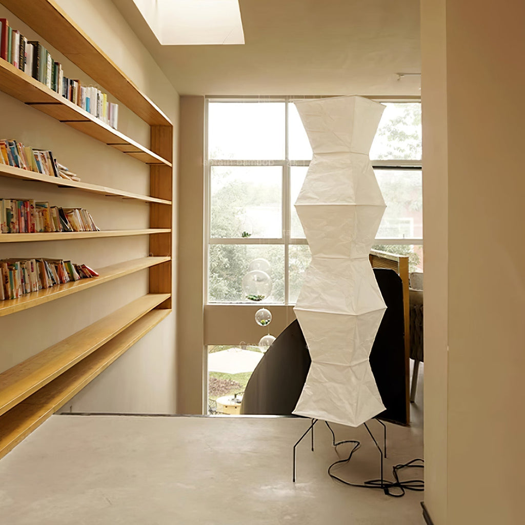 Hikaru Minimalist Design Floor Lamp — Soft Ambient Glow Rice Paper Shade