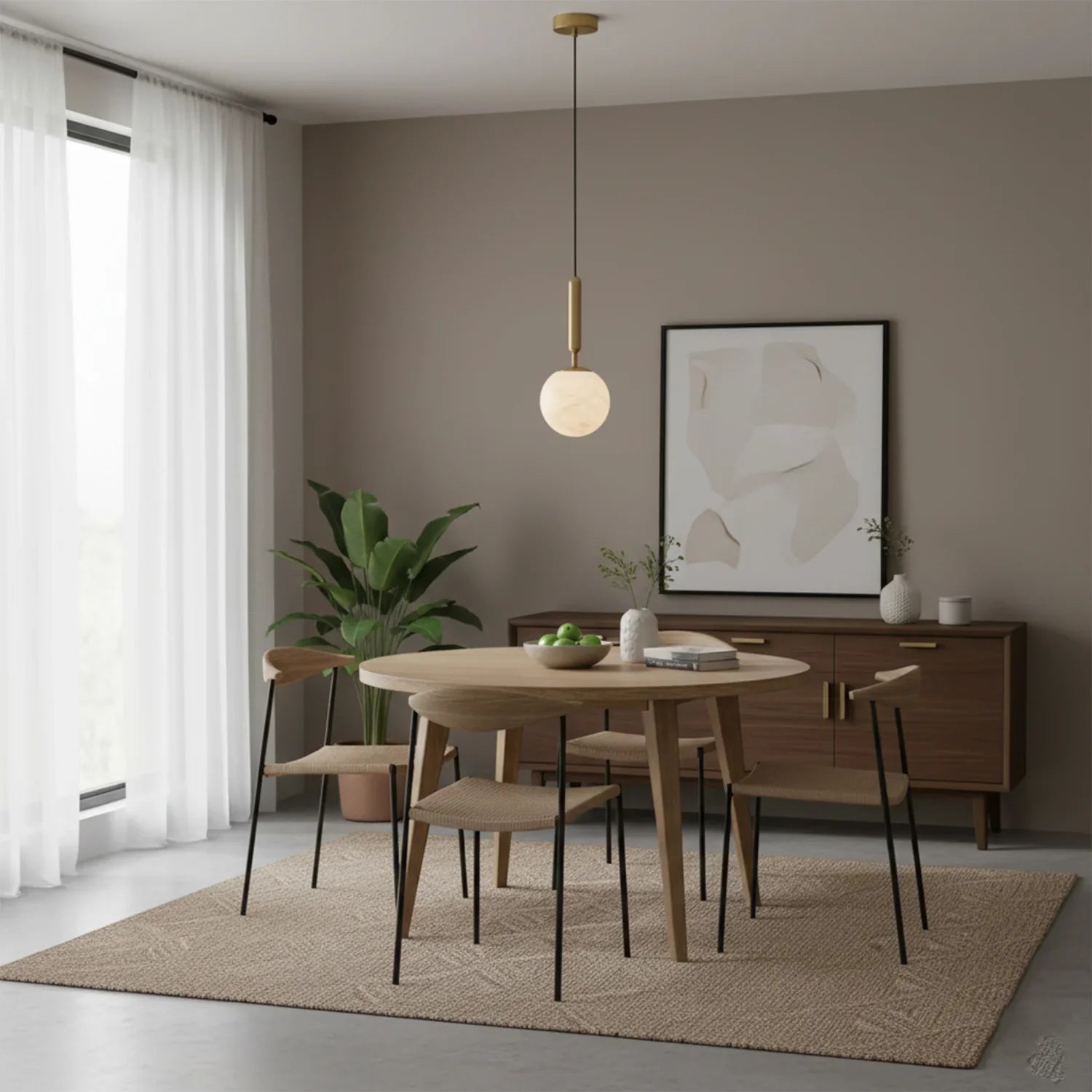 Alabaster Art Island Pendant Light | wildoxy
