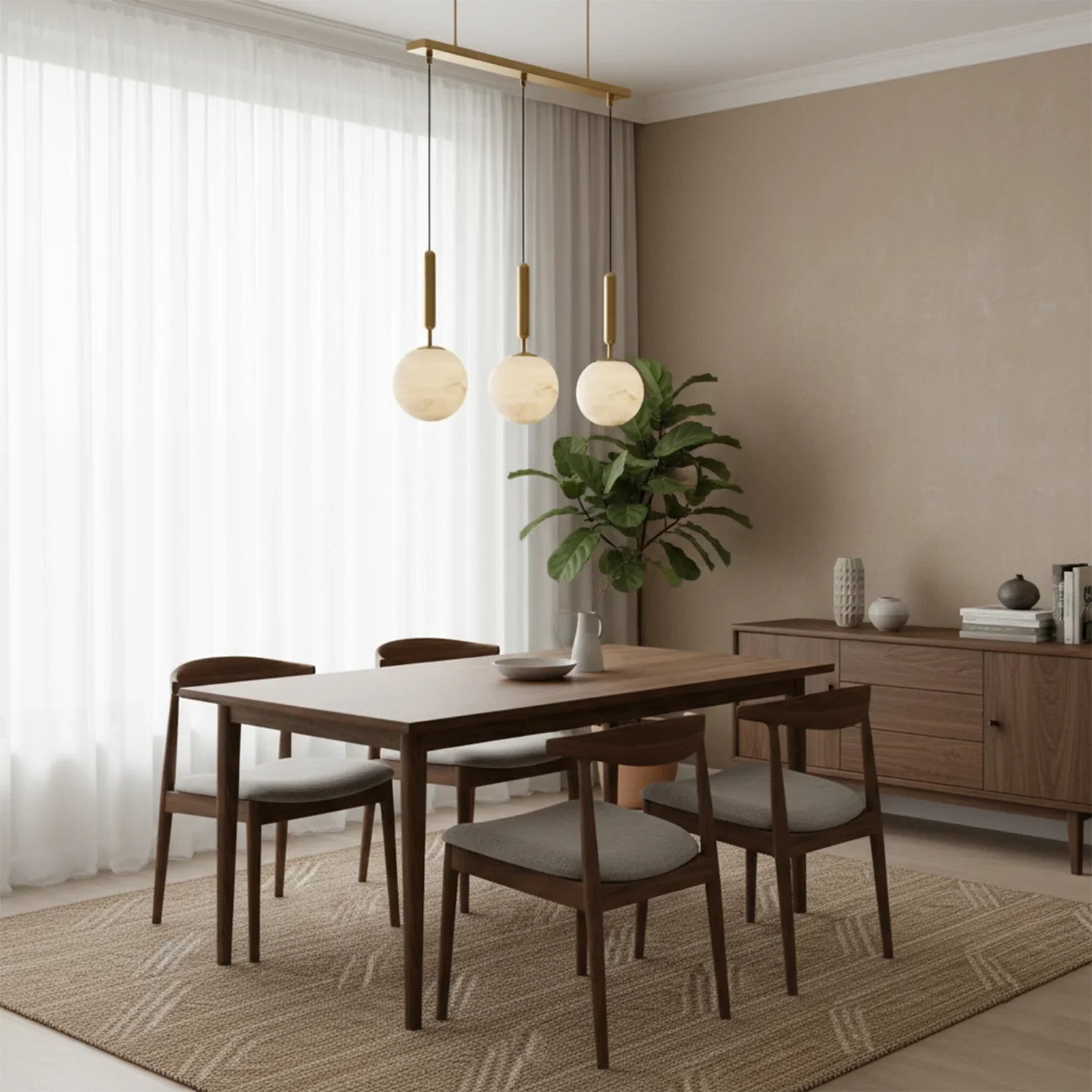 Alabaster Art Island Pendant Light | wildoxy