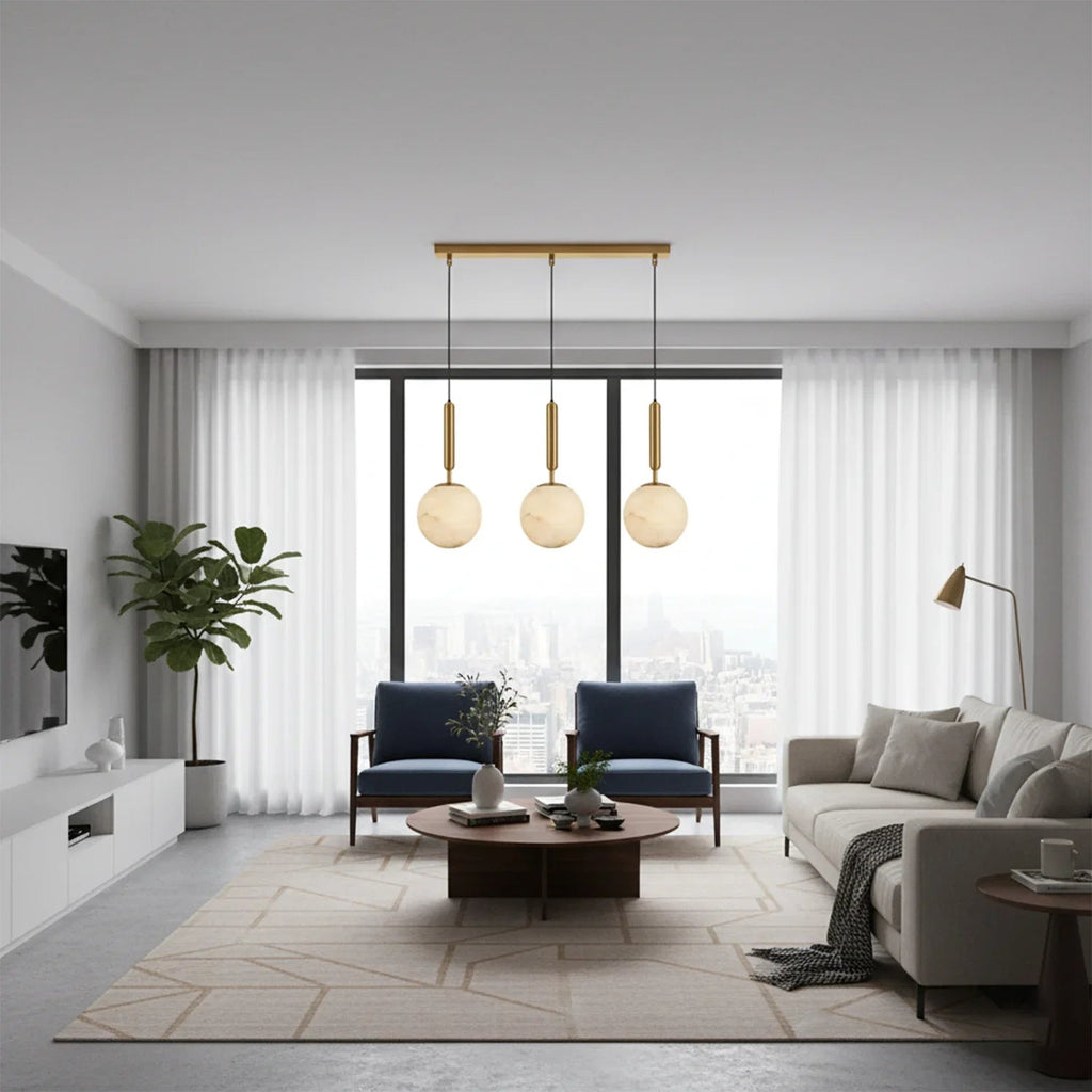 Alabaster Art Island Pendant Light | wildoxy