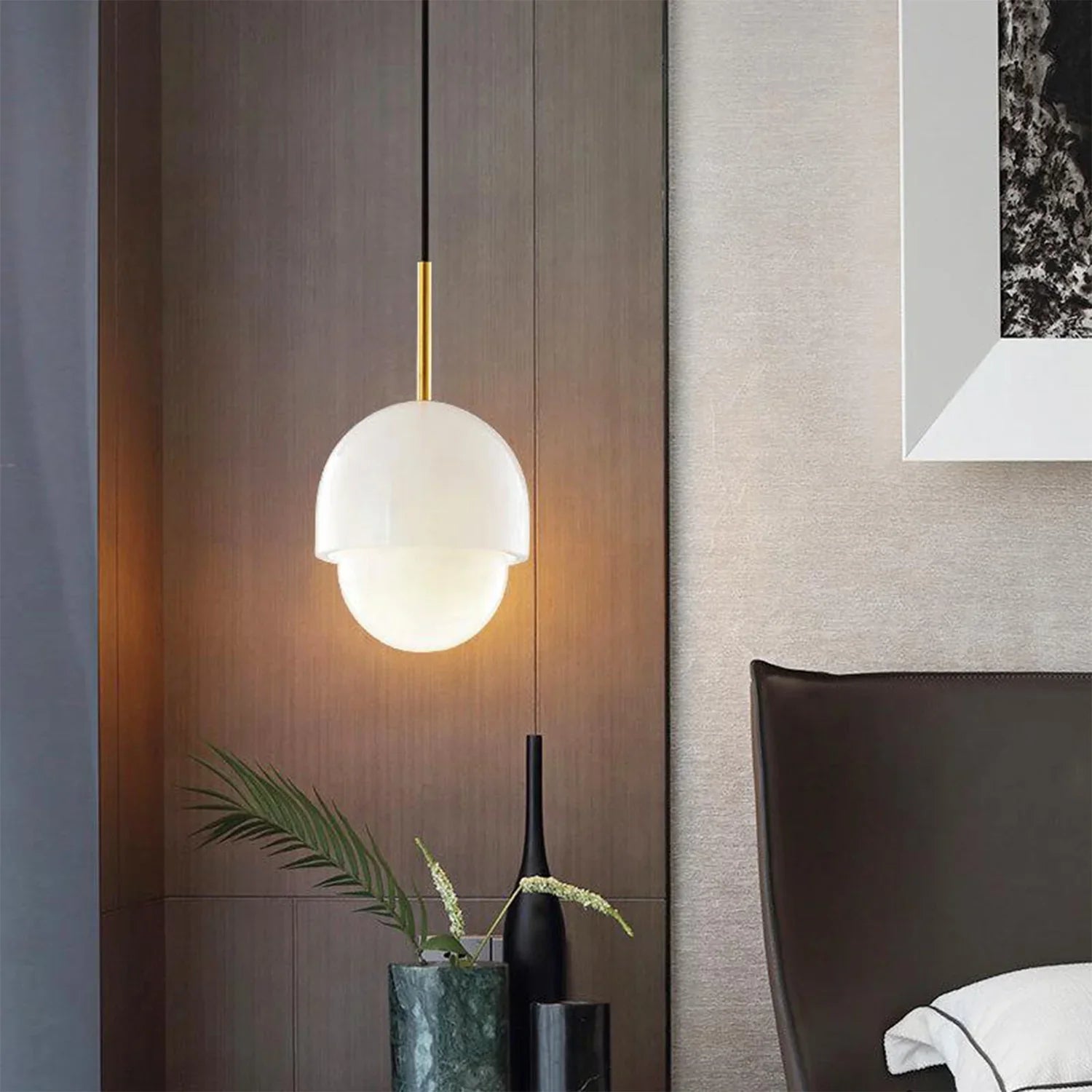 Alabaster Art Pendant Light | wildoxy