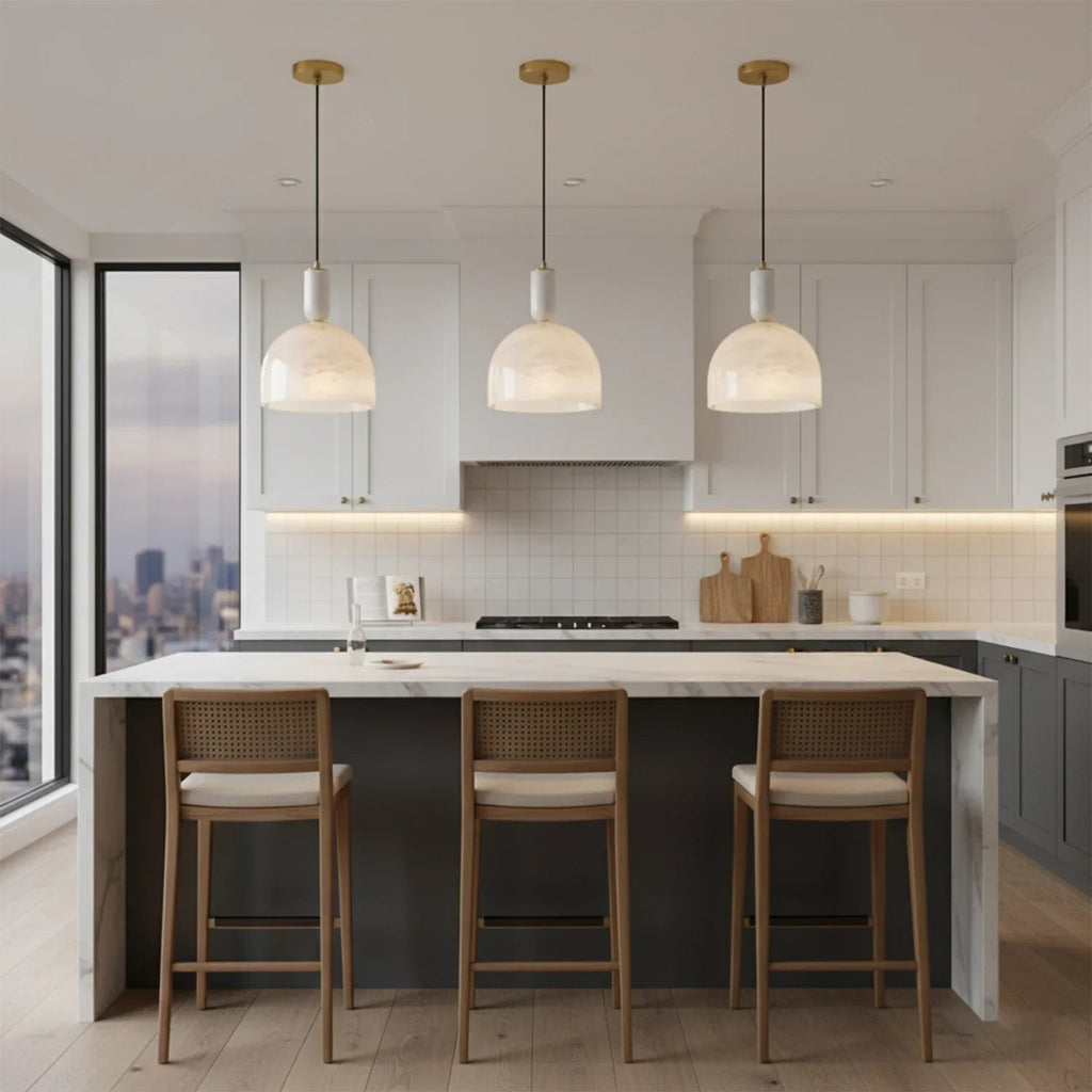 Alabaster Art Pendant Light | wildoxy