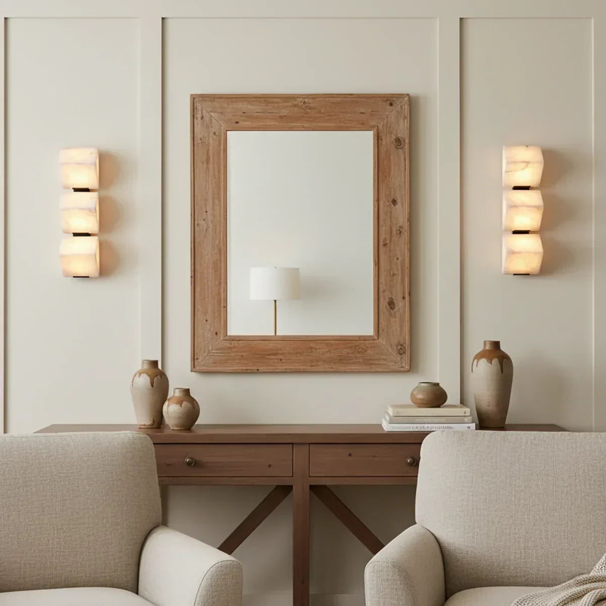 Alabaster Staircase Wall Lamp | wildoxy