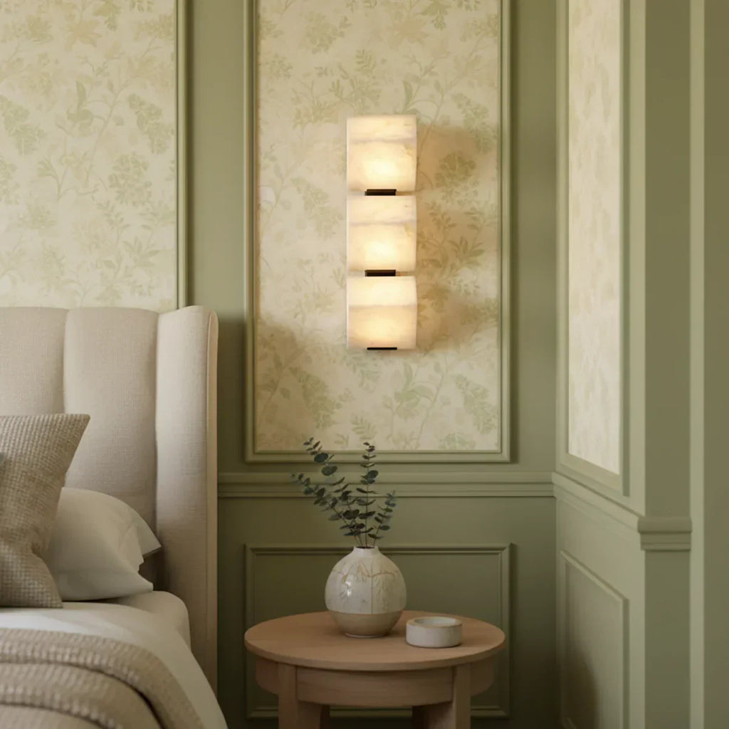 Alabaster Staircase Wall Lamp | wildoxy
