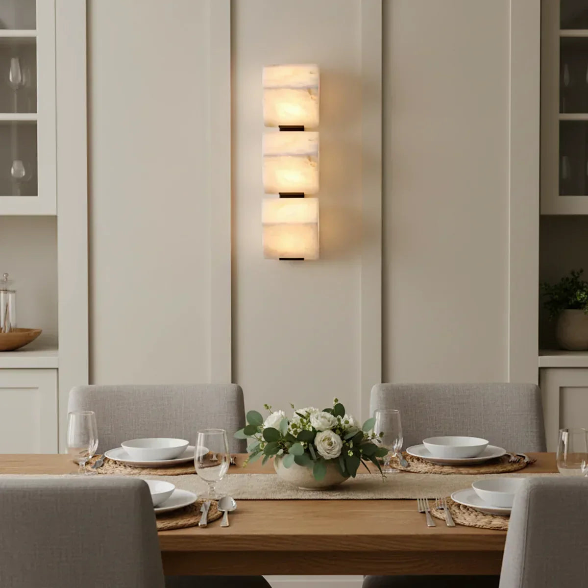 Alabaster Staircase Wall Lamp | wildoxy