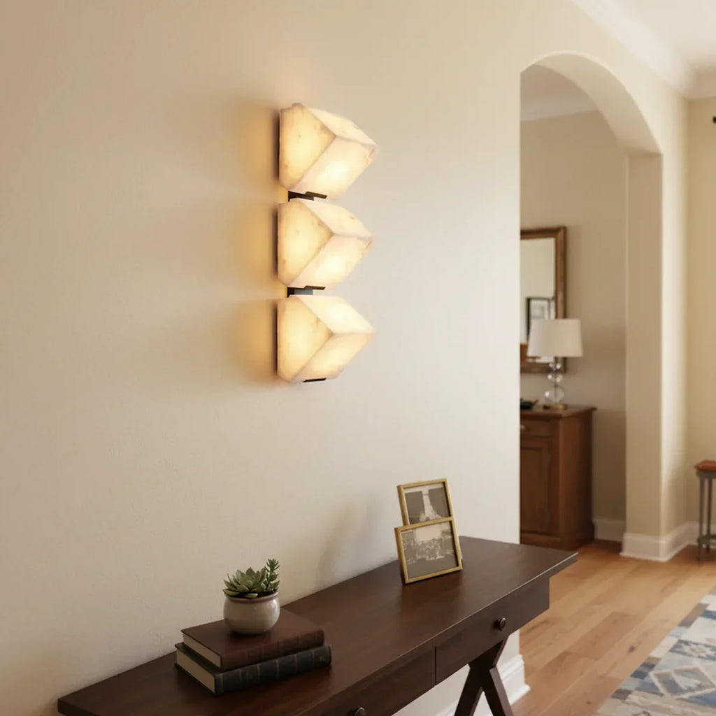 Alabaster Staircase Wall Lamp | wildoxy