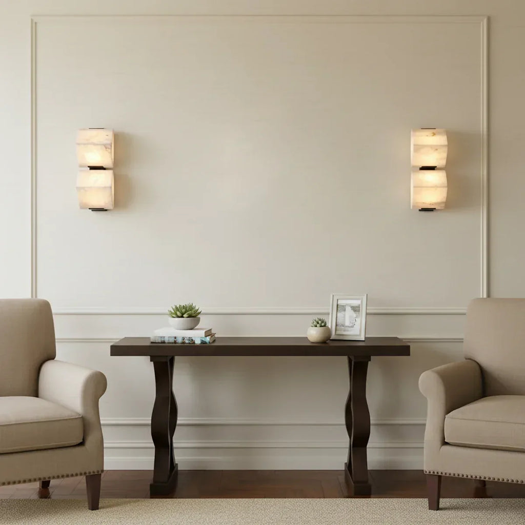 Alabaster Staircase Wall Lamp | wildoxy