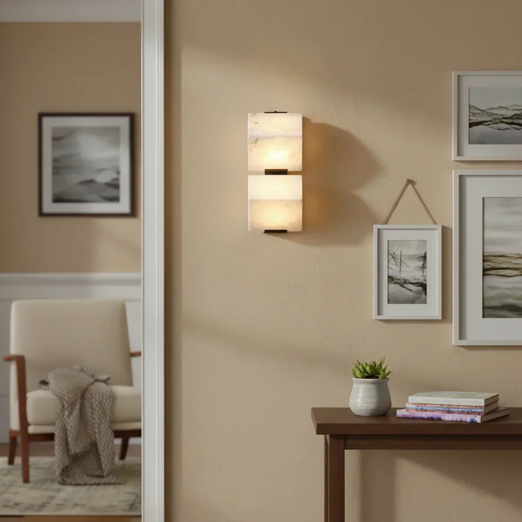 Alabaster Staircase Wall Lamp | wildoxy
