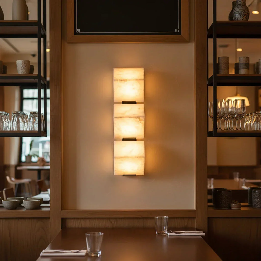 Alabaster Staircase Wall Lamp | wildoxy