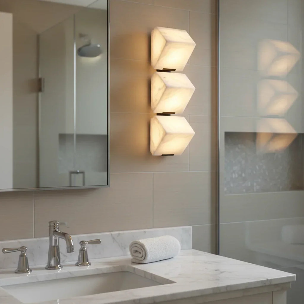 Alabaster Staircase Wall Lamp | wildoxy