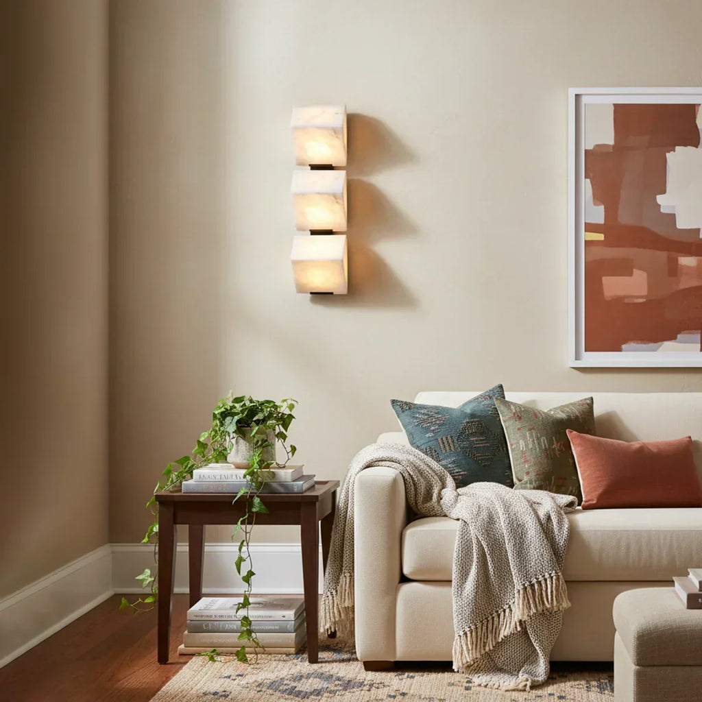 Alabaster Staircase Wall Lamp | wildoxy