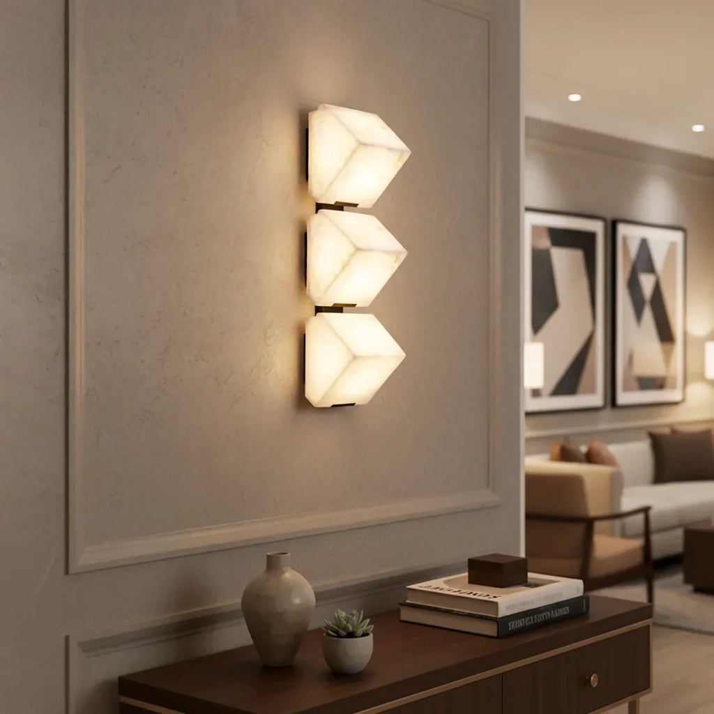 Alabaster Staircase Wall Lamp | wildoxy